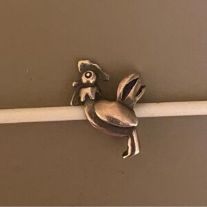 Trollbeads Rooster Bead Sterling Silver 925 Rare NWOT